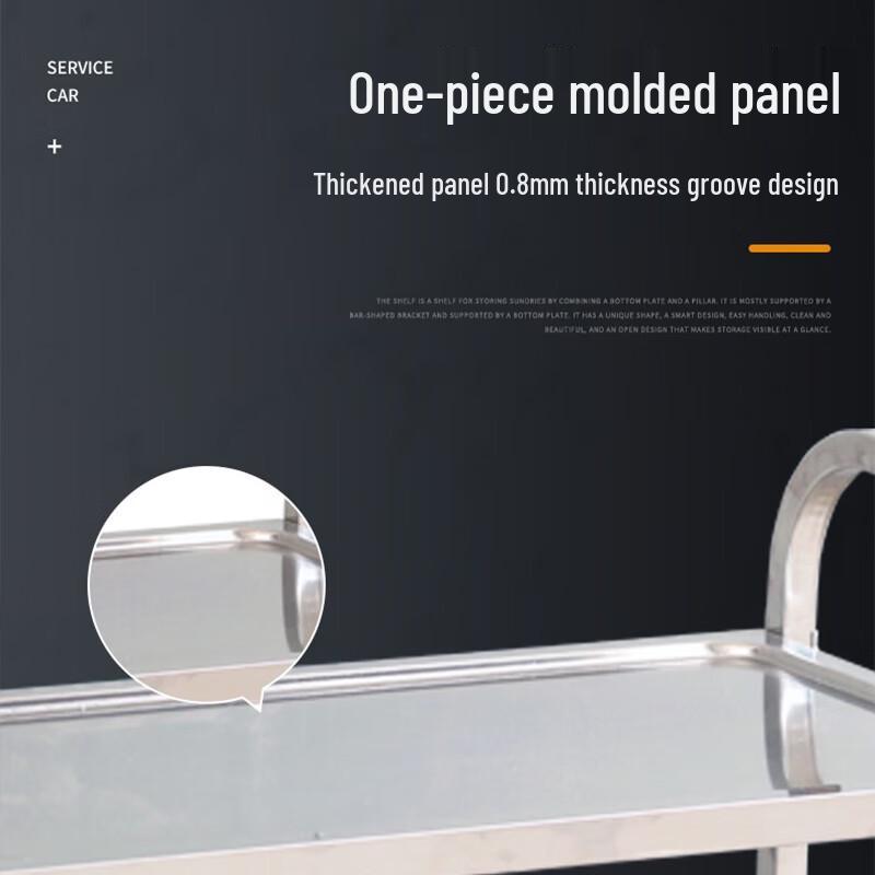 Edo Stainless Steel 3-Tier Mobile Service Cart