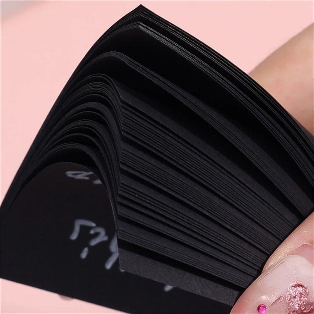 Easy Post Notes Black Notepads Self-adhesive Memo Pad Office Accessories Sticky Notes Notebooks
