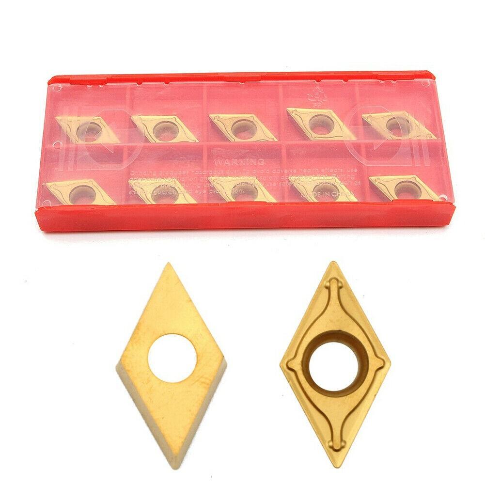 10 adet DCMT11T304-HM YBC251 Torna Tezgahı Tutucu Takımı için Karbür Uçlu Bıçaklar