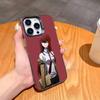 K-Kurisu M-STEINS GATE Makise-KM Чохол для телефону Для iPhone 17,16,15,14,13,12,11 Plus,Pro Max,XS,Кольоровий Позолочений Внутрішній Чохол