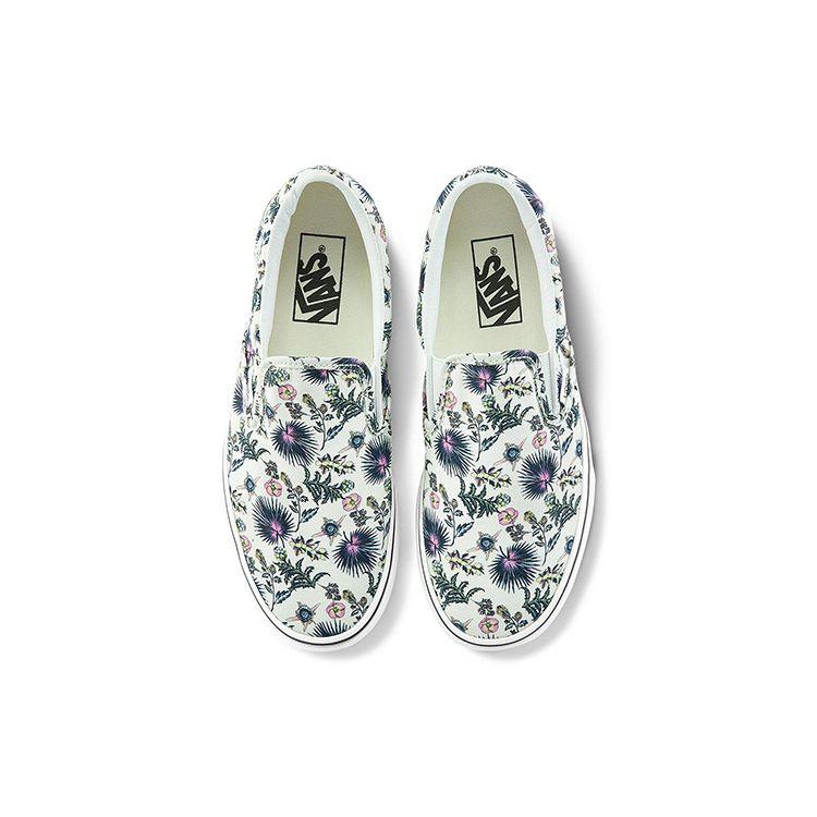 Vans Classic Slip-On Retro Low-Top Casual Skate Shoes Unisex Sneakers White Multicolor VN0A33TB30R