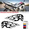Motorcycle Stickers Flame Skull Pattern Car Body Stickers Decals Motorcycle Fuel Tank Creative Stickers Waterproof Decoration