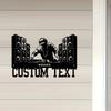 Custom DJ Disc Jockey Metal Wall Art Personalised Deejay Headphones Name Sign Home Decor Music Club