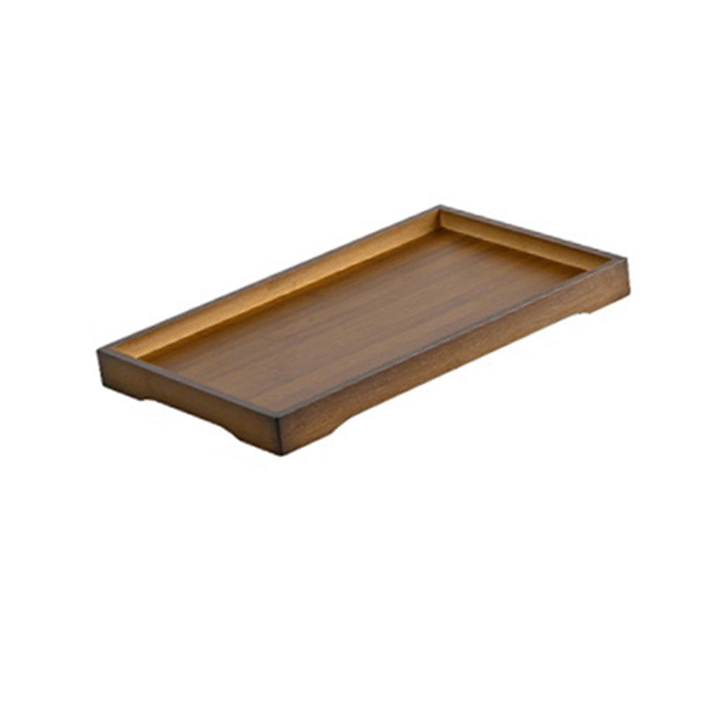 Durable Kitchen Serving Tray Sturdy Serving Platter Multifunctional Bamboo Food Tray  Living Room S