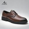 Classic Men Dress Shoes Lace Up Derby Shoes Formal Business Lesther Shoes Anti Slip Wear-resistant Office Daily Casual Shoes