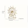 Artistic Vintage Ferris wheel ornament, perfect for home decor, architectural model embellishments, and metal art, for living spaces, workplaces