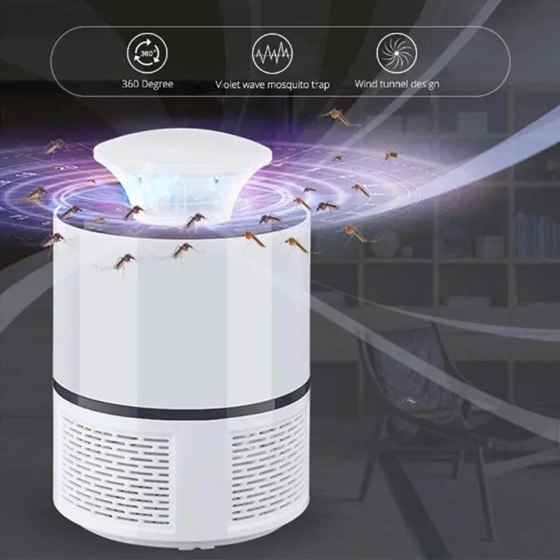 Portable Electric Mosquito Flycatcher, Smart Fly Trap, USB Mosquito Killer, Fly Swatter Lamp, Mute Repellent Light