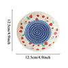 Ceramic Garlic Grater Plate Garlic Grater Bowl  Round Manual Ceramic Plate For Ginger Cheese Tomato Strawberry Fruit Vegetable