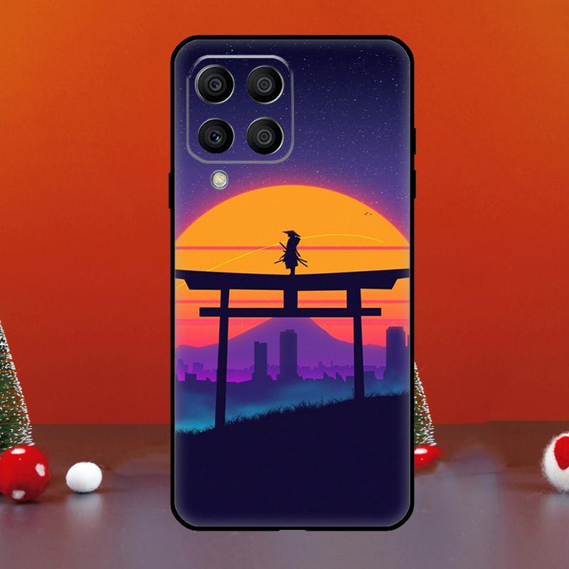 Синтвейв 80-х Ретро Неон вэйпорвейв Для Samsung Galaxy M21 M31 M55 M15 M11 M13 M33 M35 M53 M14 M34 M54 M12 M32 M52 M06 M16 Чехол