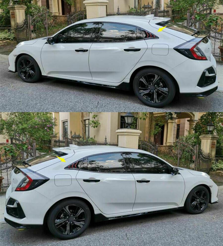 Side Air Vent Window Louver Cover For Honda Civic 2016-21 10th Hatchback Type R
