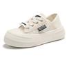 Breathable Lace Front Casual Shoes Comfortable Women's Flats New Arrival Summer  Fashionable White Color Women's Footwear