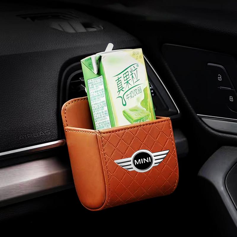 Car Air Outlet Storage Box Phone Glasses Organizer Car Goods For Mini Cooper One S Clubman R50 R53 R56 R60 F55 F56 R57 R58 R59