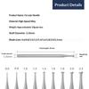 1Pc Emery Grinding Head Tip Durable High Sharpness 0.6-2.3mm Cutting Drill Bit Compatible with 2.35mm Polishing Pen for Ceramic Metal Grinding