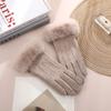 Warm Gloves for Women In Winter Thickened and Fresh Yang Ni Cycling Hair Mouth Cold Proof Outdoor Windproof Heat Storage Touch Screen Gloves