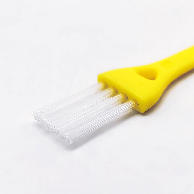 Yellow 8.4cm Mobile Phone Cleaning Brush with Small Bristles for Dust and Gaps.