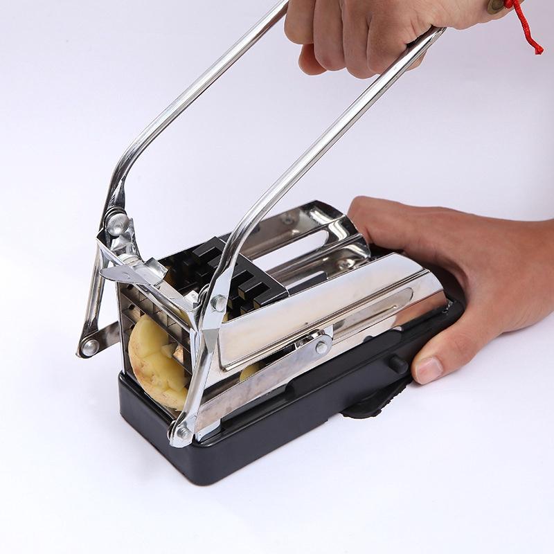 Cucumber Gadgets Kitchen Home Slippery Potato Cutter Best Value Potato Slicer Stainless Steel Use Potato Cutter