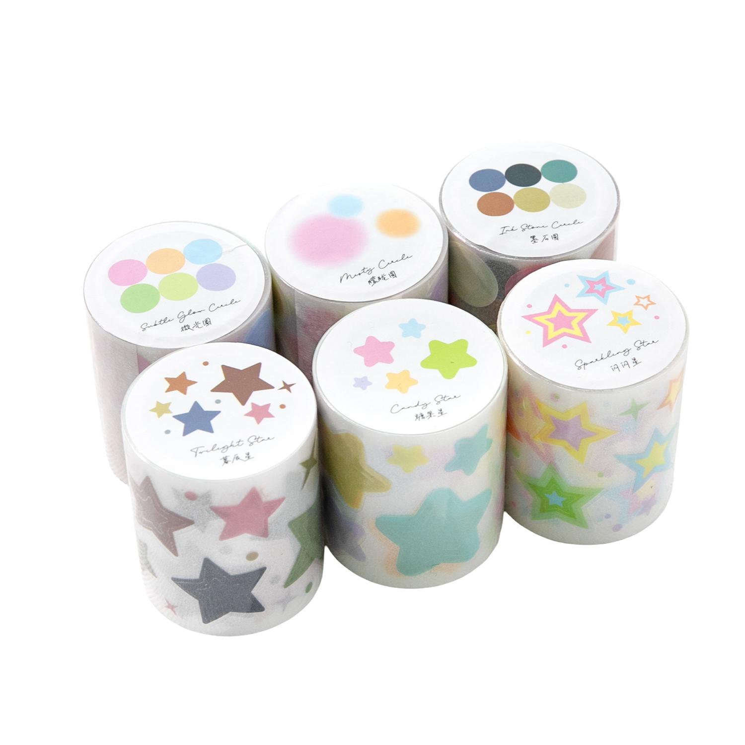 

50mm*2m Cute Watercolor dots Series Washi Tape Kawaii Decorative Adhesive Scrapbook stickers Hand Made Masking Tape Stationery Hot selling item