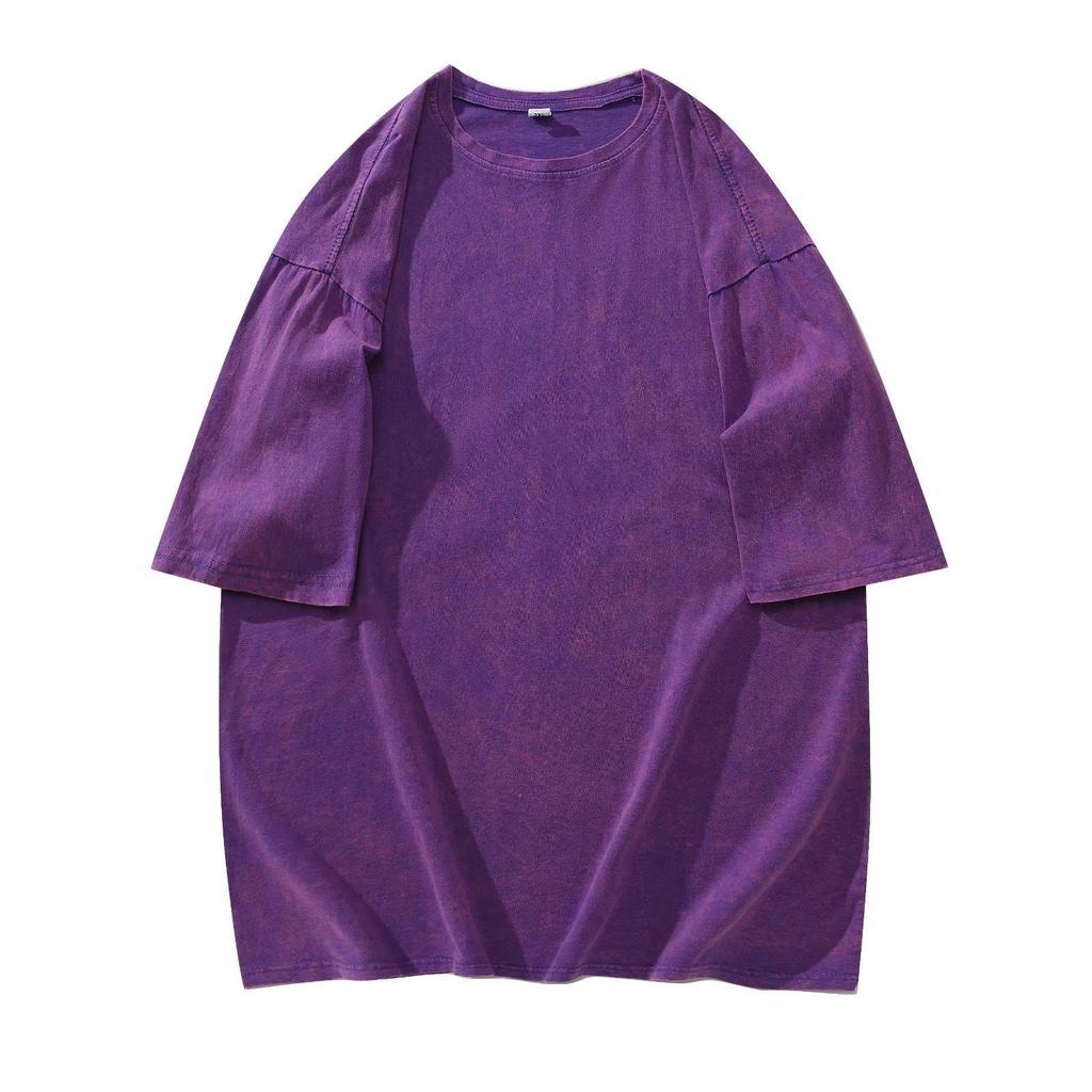 Tricou Trendy Retro Tie-Dye Oversized cu Mânecă Scurtă - Stil Unisex de Vară