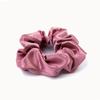 Korean Puff Hair Loop Crystal Satin Hair Scrunchie Fashion Ruffle Headband  for Meatball Head