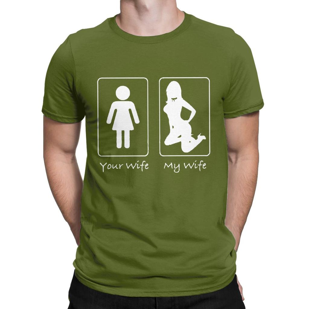 His Wife My Submissive Wife Tshirt Unisex Dominant Slave Play Sexy Sub Funny Novelties Cotton O Neck T Shirts New Arrival Tops