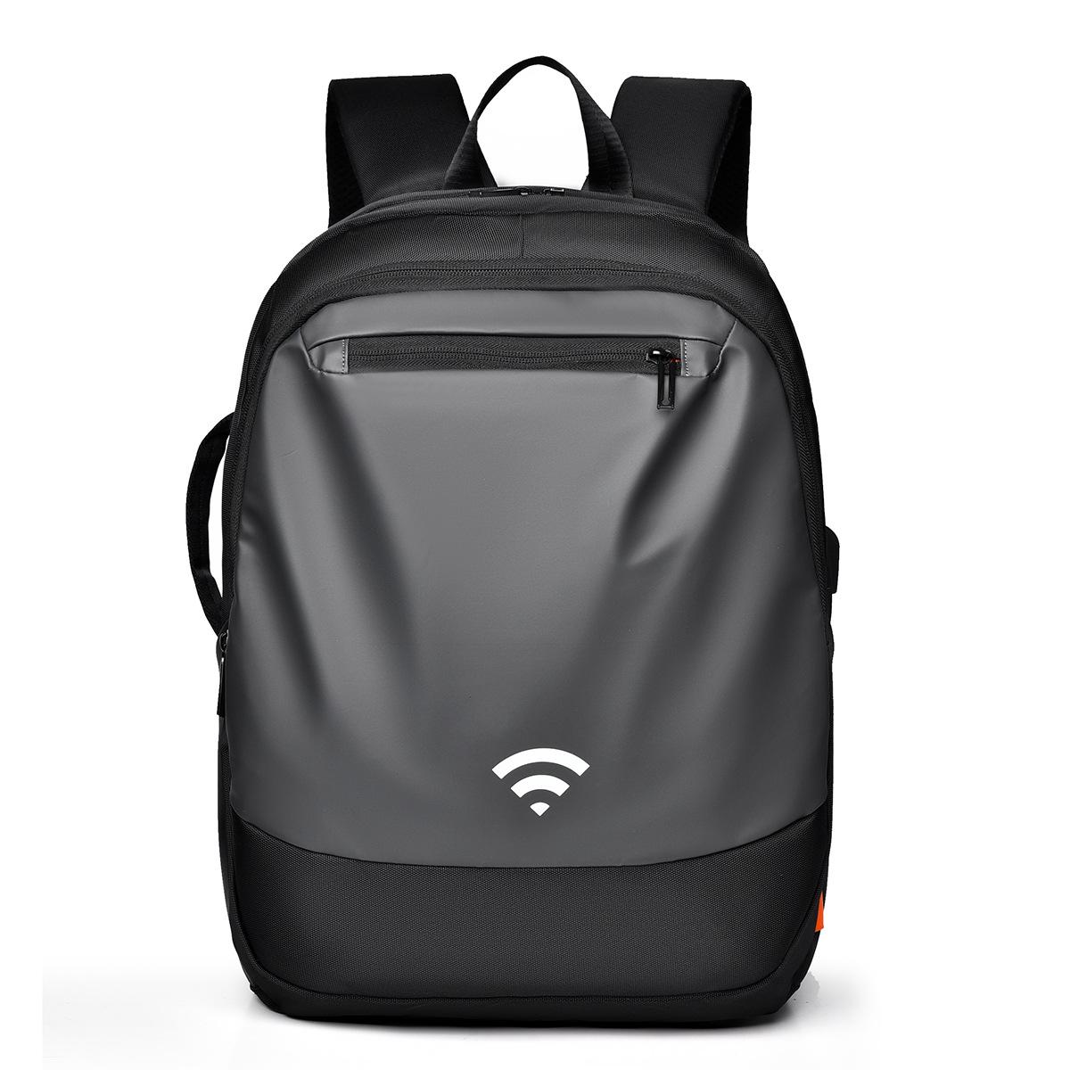 

Мужской модный рюкзак Рюкзак высокого класса Большая вместимость Деловой повседневный Сумка для компьютера Студенческий школьный рюкзак серый