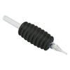 20pcs Tattoo Tube Grip Black 5RT Silicone Lightweight Stable Disposable Tattoo Tip Tubes 0.98in