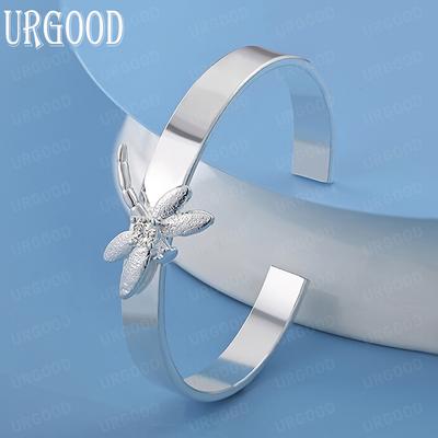 925 Sterling Silver AAA Zircon Dragonfly Bracelet Fashion Wedding Jewelry