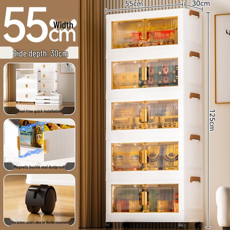 Pre-Assembled Storage Cabinet: Bedroom Wardrobe & Toy Organizer