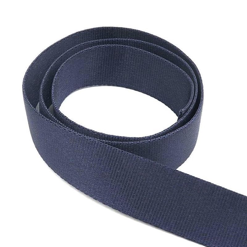 

Nylon tape flowing weave (thick) 5 colors 20mm width navy made in Japan Sold in 1m units High density nylon tape