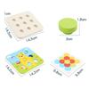 Montessori Houten Speelgoed Kleur Vorm Matching Puzzelspel Kleurrijk Kralen Kleurherkenning Vroeg Educatief Speelgoed Cadeau Voor Kinderen