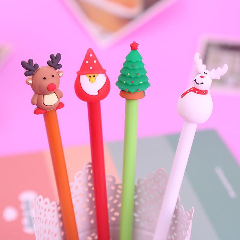 Festive Santa & Reindeer Multi-Color 10-In-1 Ballpoint Pen