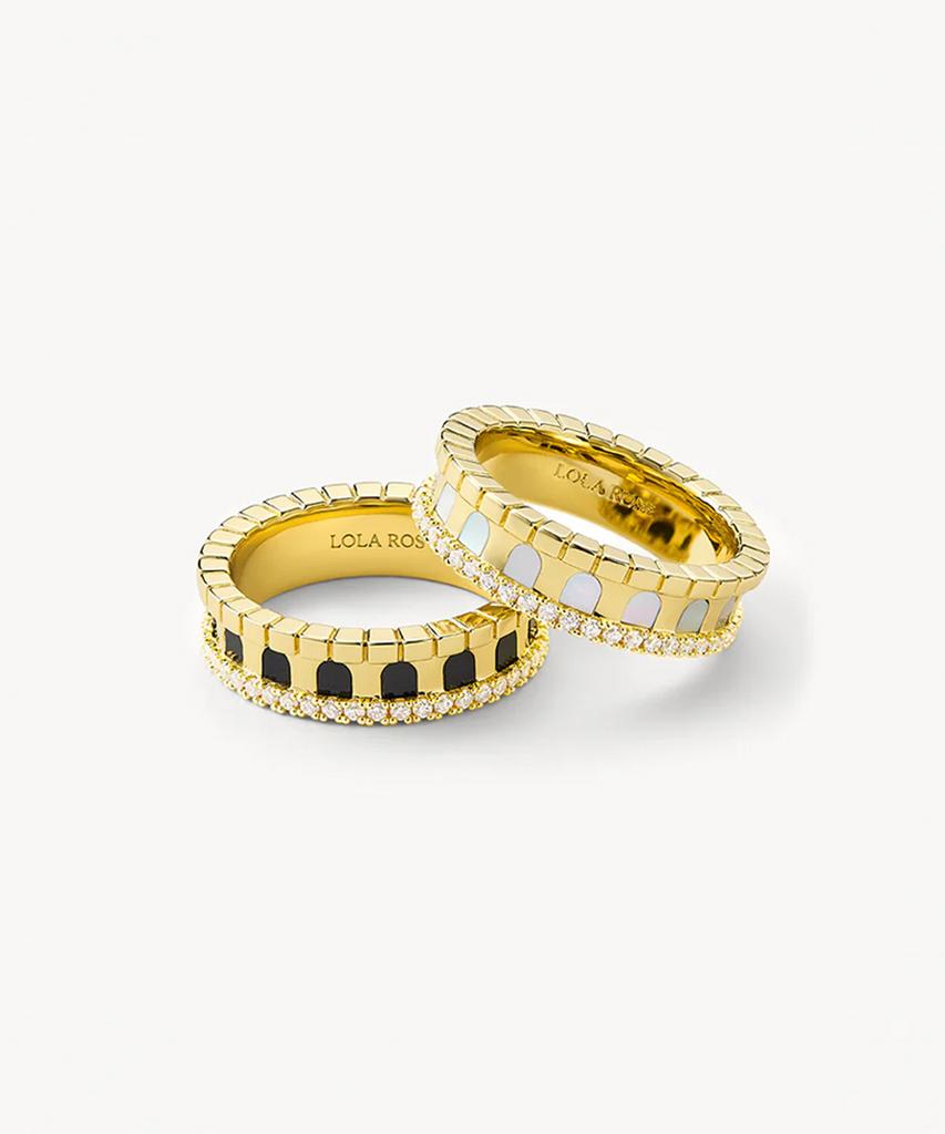 Lola Rose Arch Ring 2-Color Gemstone Ring
