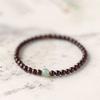 Handmade Sandalwood Bracelet, Single & Double Loop, Blessing Design, Retro New Chinese Ethnic Unisex Jewelry, Travel Souvenir