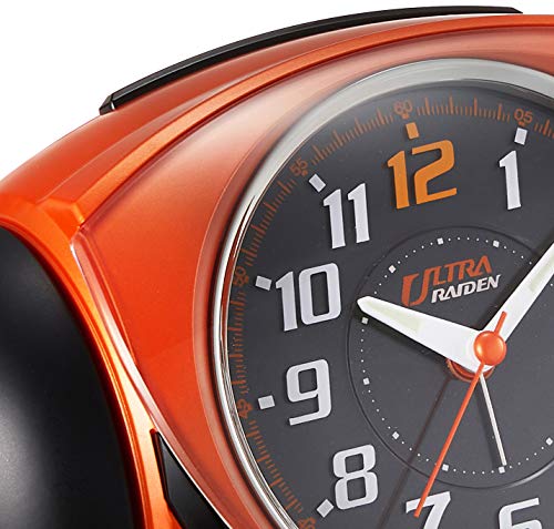 Seiko Clock Alarm Clock Analog Loud Bell Sound PYXIS ULTRA RAIDEN Orange Metallic NR441E SEIKO