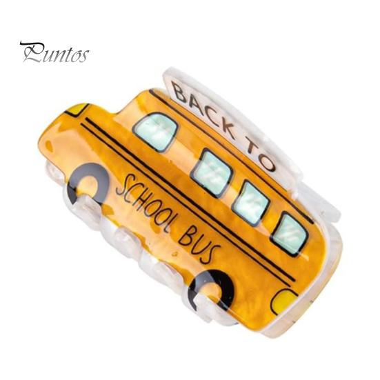 Acrylic Hair Claw School Bus Pencil Computer Fruit Shape Hair Clip Women Grabber Style Hairpin Hair Accessories