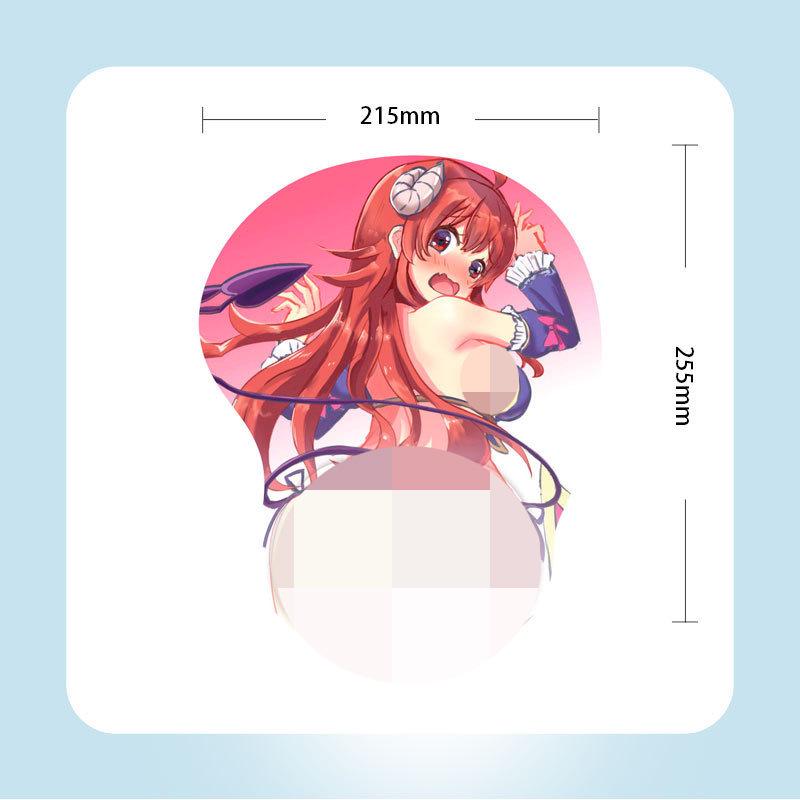 G05 Anime Beauty Poggiapolsi Mouse Pad in Silicone 3D - Confortevole, Morbido e Design Ispirato ai Cartoni Animati