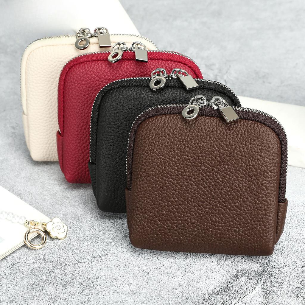 Leather Storage Bag for Organizing Simple Rings, Bracelets and Multi-functional Wallet