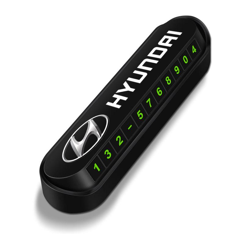 

1 шт. Автомобильная временная парковочная карта Карта с номером телефона Табличка Наклейка Для Hyundai Santa Fe Sonata Solaris Azera Creta I30 Ix25 IX35 Tucson