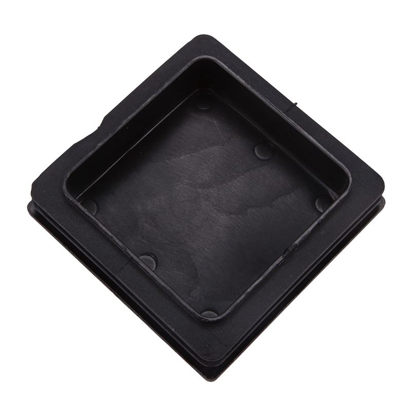 ABUL-100Mm X 100Mm Plastic Ribbed Square End Caps Cover Tube Inserts 6 Pcs