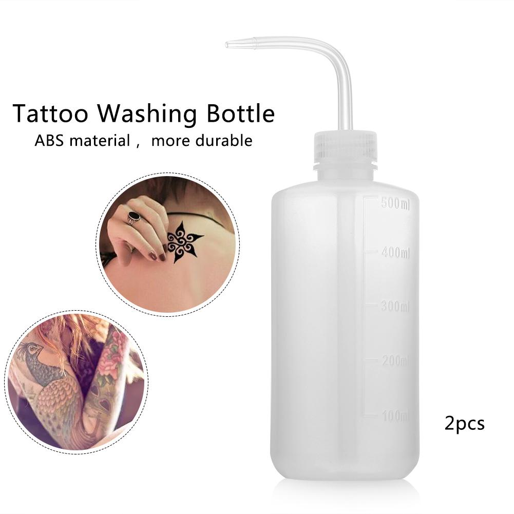 2pcs 500ml Squeeze Bottles Tattoo Washing Bottle Diffuser Green Soap Supply Bottle Tattoo Tools