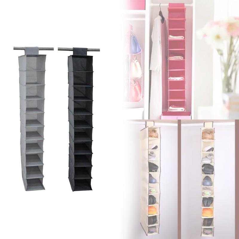 Shoe Nonwoven Fabric Organizer Hanging Design Wardrobe Balcony Use Supplies