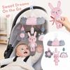 Baby Stroller Hanging Toy with Wind and Mobile for Bed and Bassinet