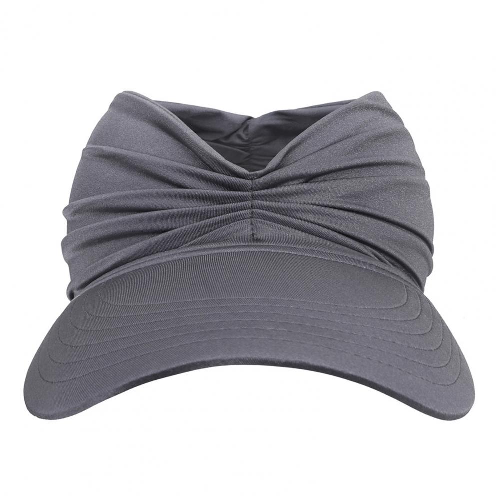 Sun Pleated Visor Hat Empty Top Baseball Sun Cap Ladies Sun Hats with UV Protection Beach Sun Hats for Women