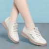 Spring Autumn Women Anti-slip Soft Bottom Comfort Fashion Oxford Single Shoes Casual Flat Lightweight Soft Leather Sneakers