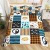 Sausage Dog King Queen Duvet Cover Floral Dachshund Bedding Set Cartoon Puppy Animal Comforter Cover Pet Polyester Quilt Cover