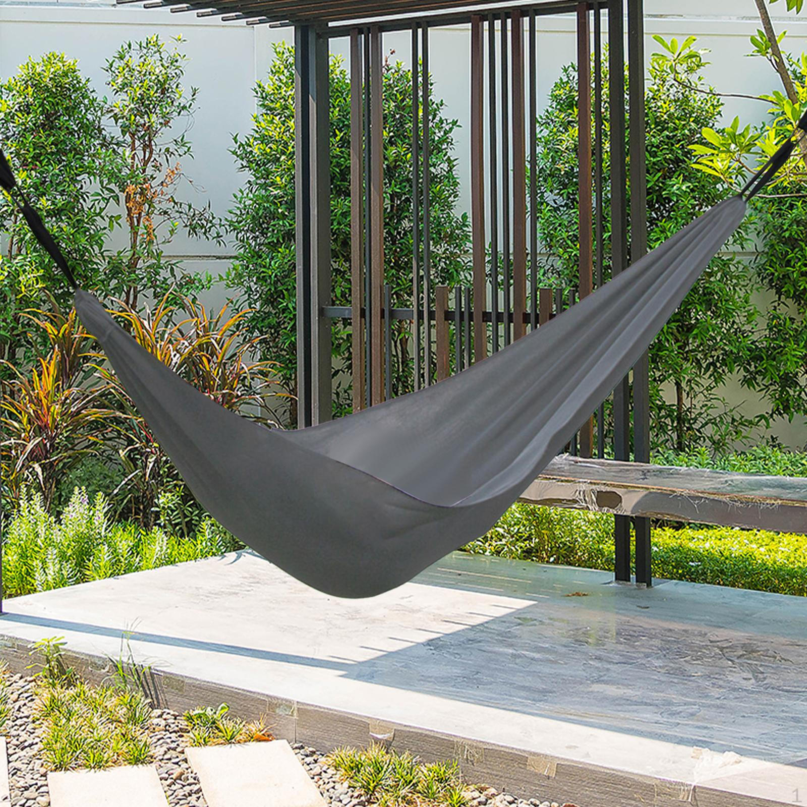 

Гамак для кемпинга для взрослых, конструкция против опрокидывания, сетчатая кровать для путешествий, пляжа, улицы серый