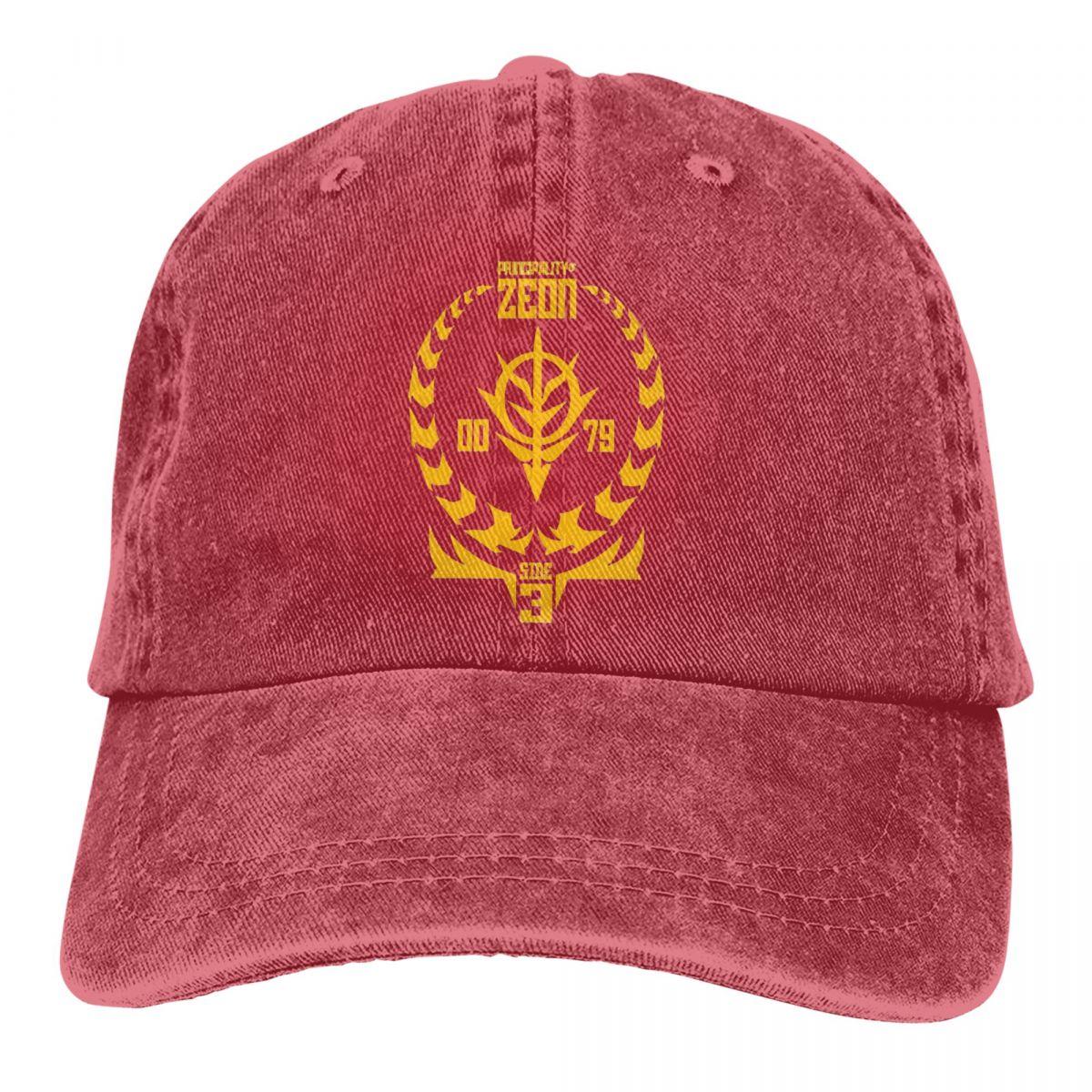 

Бейсбольная кепка Principality Of Zeon Essential, шапки унисекс, женский защитный козырек Snapback, мобильный костюм Gundam GM War, кепки с аниме One Size