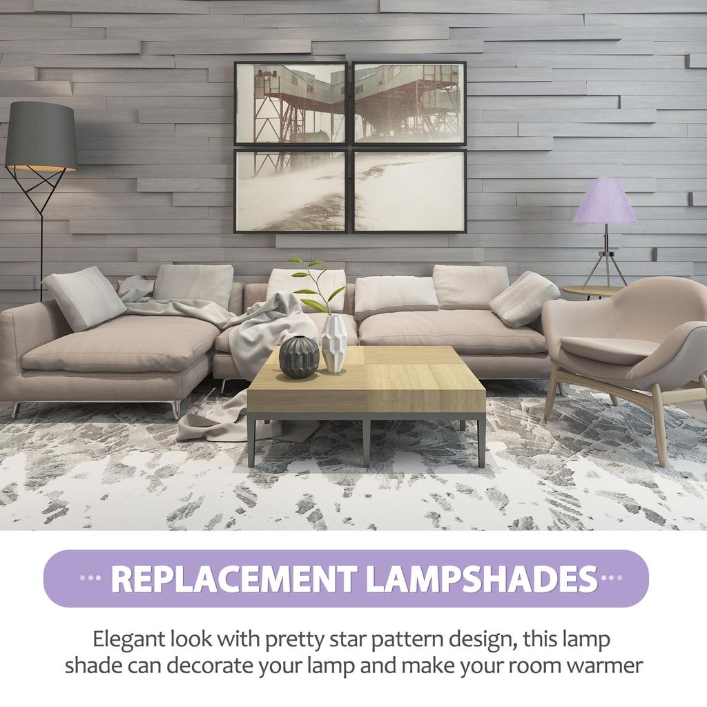 Small Linen Lampshade E14 E27 Light Socket Desk Lamp Wall Lamp Replacement Cover Retro Style Drum Lampshade Indoor Light