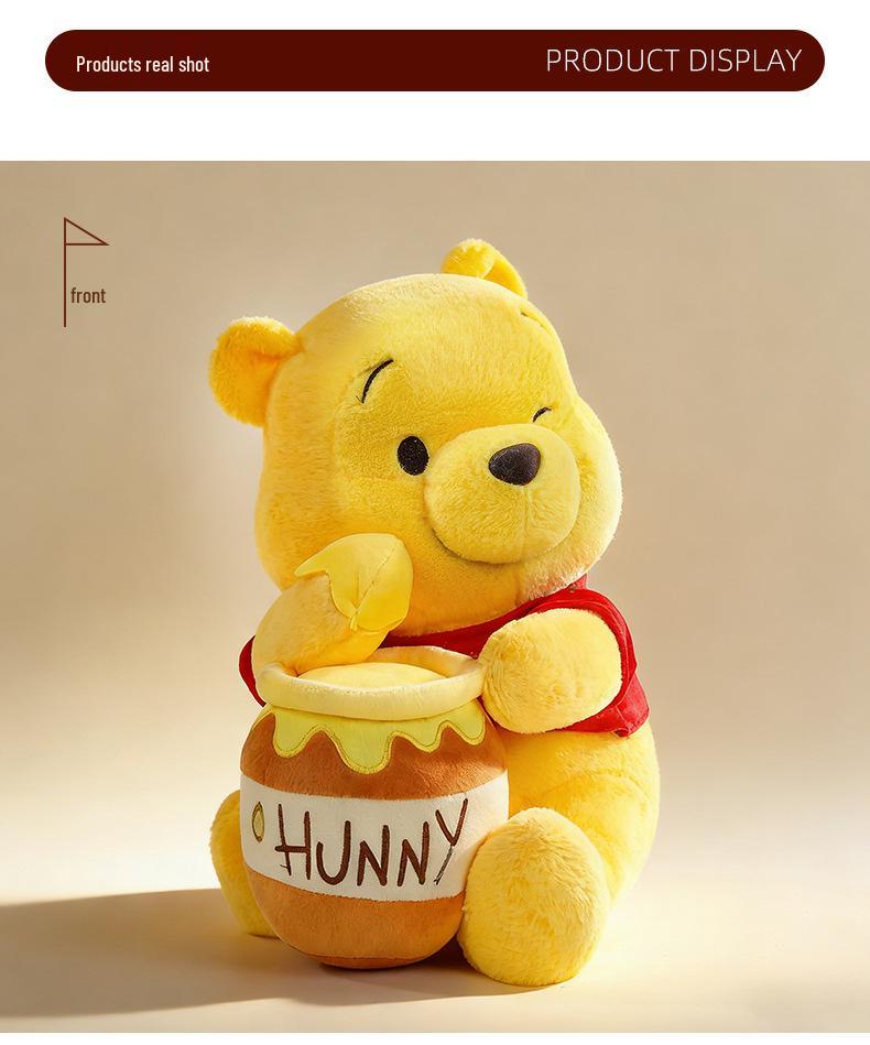New Winnie the Pooh Plush Toy - Honey Pot Pillow for Boys & Girls, Perfect Birthday Gift