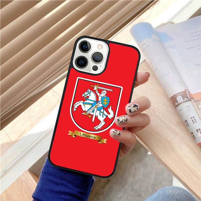 Lithuania Flag Phone Case Cover For iPhone 17 Air 16 15 14 13 12 Pro Max 11 Pro Max Plus Coque Shell